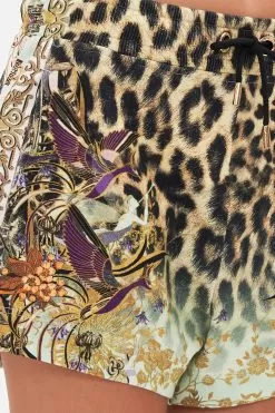 TERRY SHORT WITH CONTRAST STRIPE NOMADIC NYMPH -Fashion Store CAMILLA 00019762 TERRY SHORT WITH CONTRAST STRIPE NOMADIC NYMPH 5