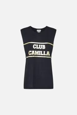 MUSCLE TANK UNDER THE NEON SUN -Fashion Store CAMILLA 00019878 MUSCLE TANK UNDER THE NEON SUN GHOST 1