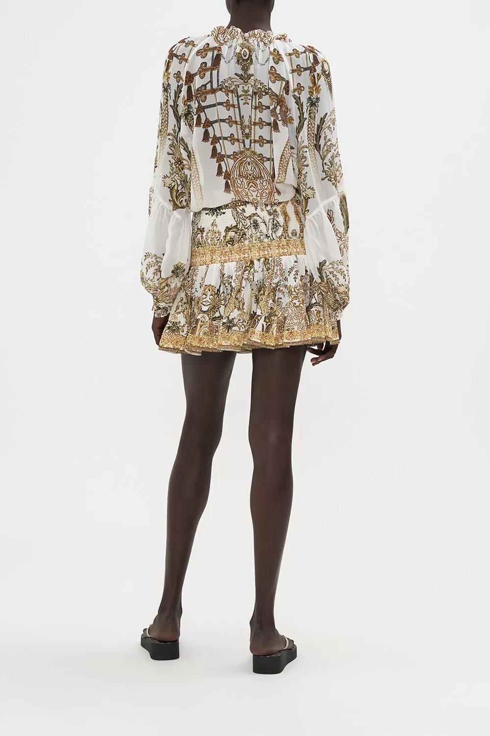 RAGLAN BLOUSE WITH CENTRE FRONT RUFFLE ROAD TO RICHESSE - Image 2