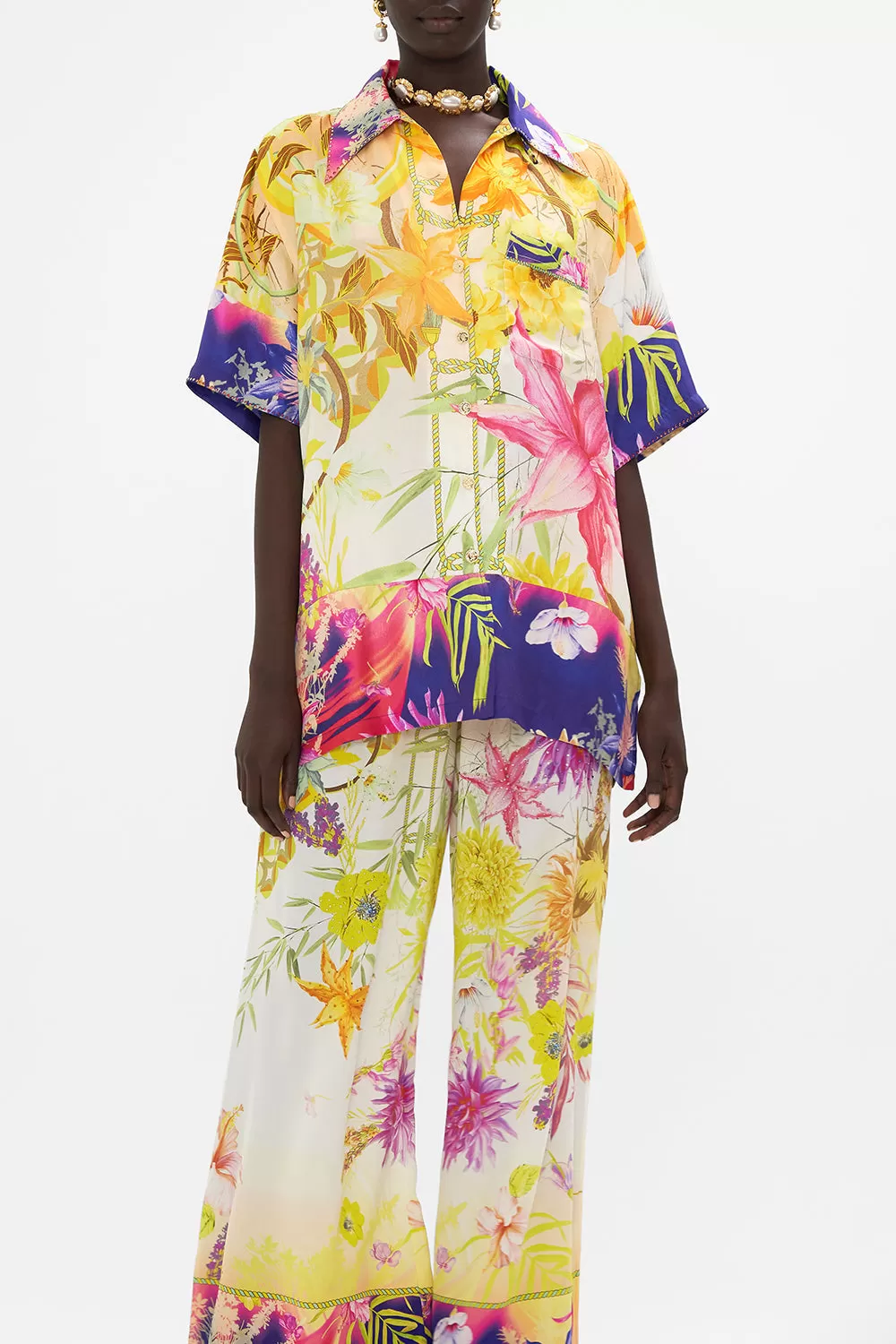 OVERSIZED SHIRT WITH POCKET HOW DOES YOUR GARDEN GROW - Image 5