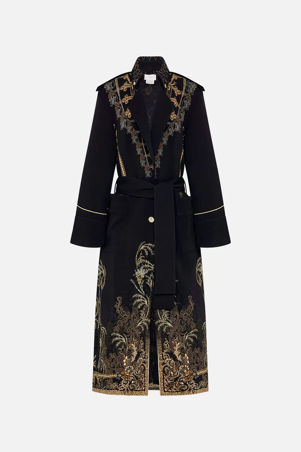 LONG MILITARY COAT THE NIGHT IS NOIR - Image 3