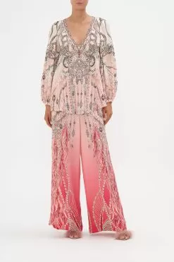 V NECK BLOUSON SLEEVE BLOUSE STARSHIP SISTAS