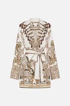 SPLIT CUFF SOFT JACKET ROAD TO RICHESSE 10 SPLIT CUFF SOFT JACKET ROAD TO RICHESSE -Fashion Store CAMILLA 00020638 SPLIT CUFF JACKET ROAD TO RICHESSE GHOST 1