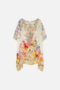 SHORT ROUND NECK KAFTAN SUNLIGHT SYMPHONY 10 SHORT ROUND NECK KAFTAN SUNLIGHT SYMPHONY -Fashion Store CAMILLA 00020641 SHORT ROUND NECK KAFTAN SUNLIGHT SYMPHONY GHOST