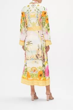 LONG ROBE WITH TIE SUNLIGHT SYMPHONY -Fashion Store CAMILLA 00020658 LONG ROBE WITH TIE DELIRIUM DAYS 3