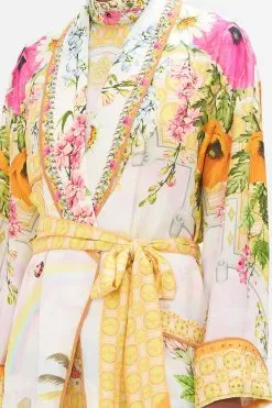 LONG ROBE WITH TIE SUNLIGHT SYMPHONY -Fashion Store CAMILLA 00020658 LONG ROBE WITH TIE DELIRIUM DAYS 5