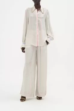 CURVED COLLAR BLOUSE SUNLIGHT SYMPHONY