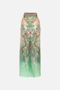 WIDE LEG WAISTED PANT LOST CITY -Fashion Store CAMILLA 00021010 WIDE LEG WAISTED PANT LOST CITY GHOST