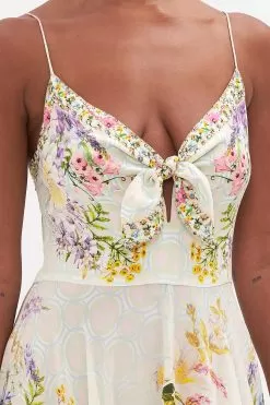 LONG DRESS WITH TIE FRONT SUNLIGHT SYMPHONY -Fashion Store CAMILLA 00021015 LONG DRESS WITH TIE FRONT SUNLIGHT SYMPHONY 5