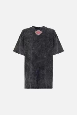 OVERSIZE BAND TEE - ACID WASH CHAOS MAGIC -Fashion Store CAMILLA 00021041 OVERSIZE BAND TEE ACID WASH CHAOS MAGIC GHOST 2