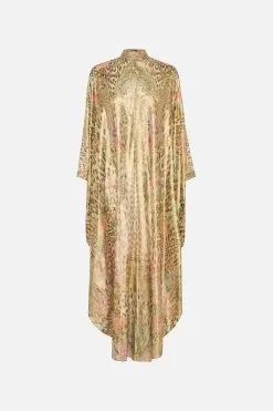 HIGH COLLAR KAFTAN WITH TIE QUEEN ATLANTIS -Fashion Store CAMILLA 00021110 HIGH COLLAR KAFTAN WITH TIE QUEEN ATLANTIS GHOST