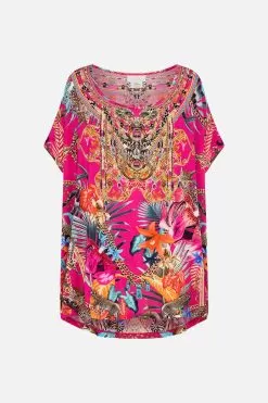 LOOSE FIT TEE GAIAS GIRL -Fashion Store CAMILLA 00021396 LOOSE FIT TEE GIAIS GIRL GHOST