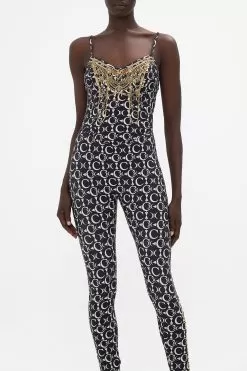 V NECK CATSUIT LEOS SKY -Fashion Store CAMILLA 00021398 V NECK CATSUIT LEOS SKY 4