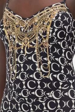 V NECK CATSUIT LEOS SKY -Fashion Store CAMILLA 00021398 V NECK CATSUIT LEOS SKY 5