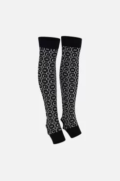 KNITTED SLOUCH LEG WARMERS LEOS SKY 8 KNITTED SLOUCH LEG WARMERS LEOS SKY -Fashion Store CAMILLA 00021646 KNITTED SLOUCH LEG WARMERS LEOS SKY GHOST 2