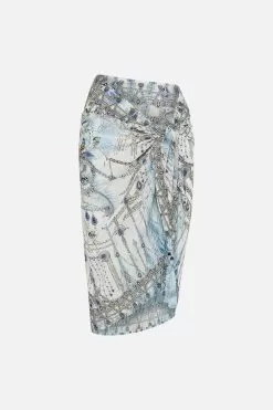 SHORT TASSEL SARONG MOON AND BACK 10 SHORT TASSEL SARONG MOON AND BACK -Fashion Store CAMILLA 00021714 SHORT TASSEL SARONG MOON AND BACK GHOST 1