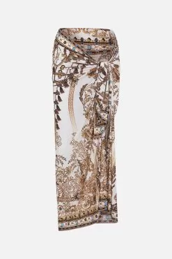 LONG SARONG ROAD TO RICHESSE -Fashion Store CAMILLA 00021760 LONG SARONG ROAD TO RICHESSE GHOST 1