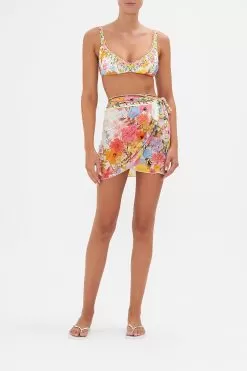 SHORT DRAPED SARONG SUNLIGHT SYMPHONY