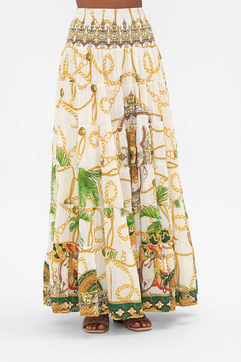 SHIRRED WAIST TIERED CIRCLE SKIRT MY SWEET DEVOTION 6 SHIRRED WAIST TIERED CIRCLE SKIRT MY SWEET DEVOTION - Image 4