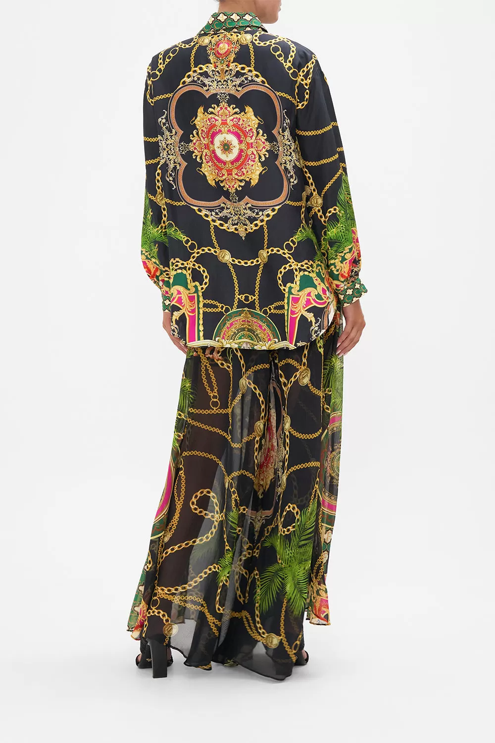 V-NECK BLOUSE WITH COLLAR JEALOUSY AND JEWELS 4 V-NECK BLOUSE WITH COLLAR JEALOUSY AND JEWELS - Image 2