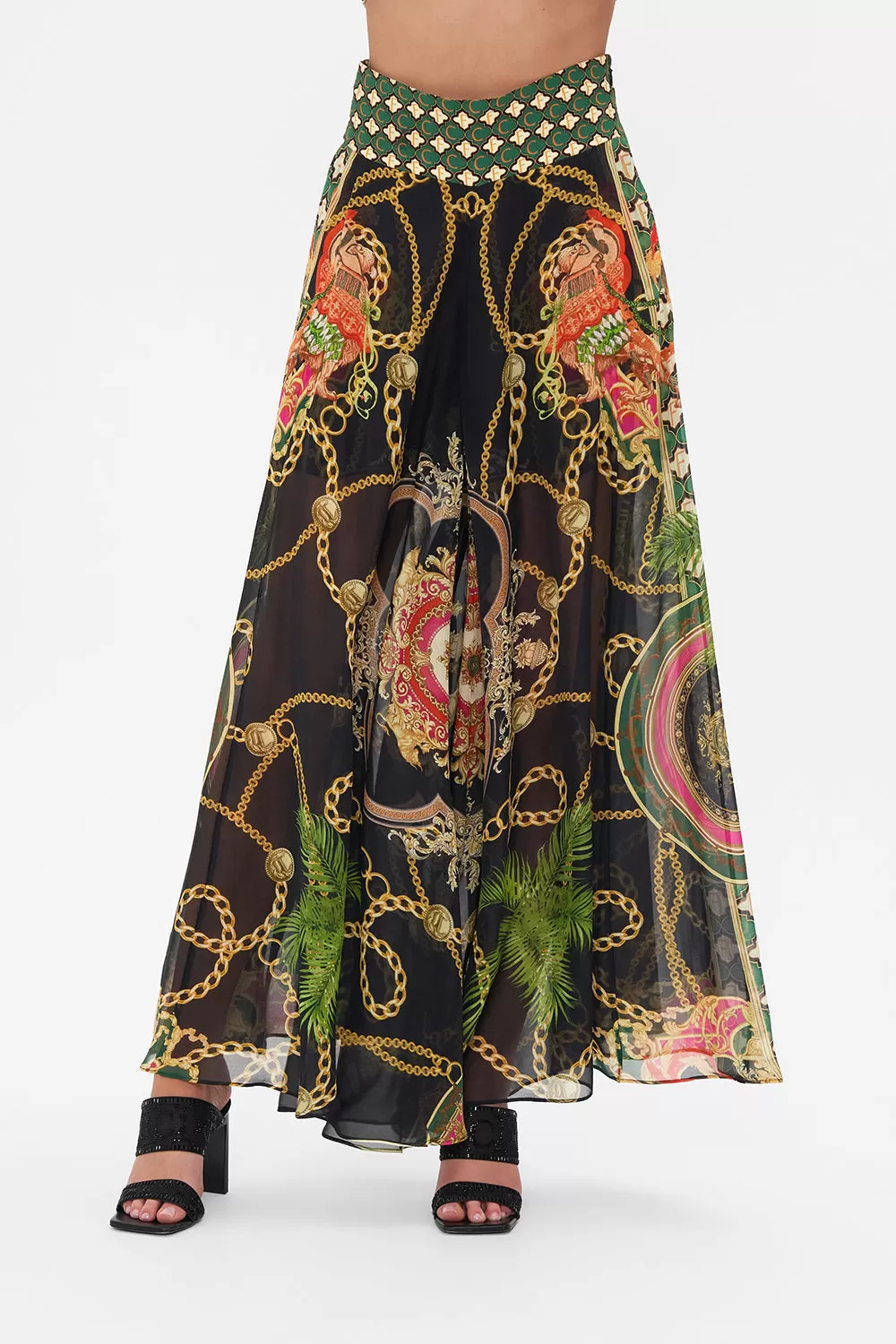 SHEER WIDE LEG PANT JEALOUSY AND JEWELS - Image 5