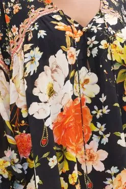 BLOUSON BLOUSE WITH NECK TIE SECRET HISTORY -Fashion Store CAMILLA 00022068 BLOUSON BLOUSE WITH NECK TIE SECRET HISTORY 2