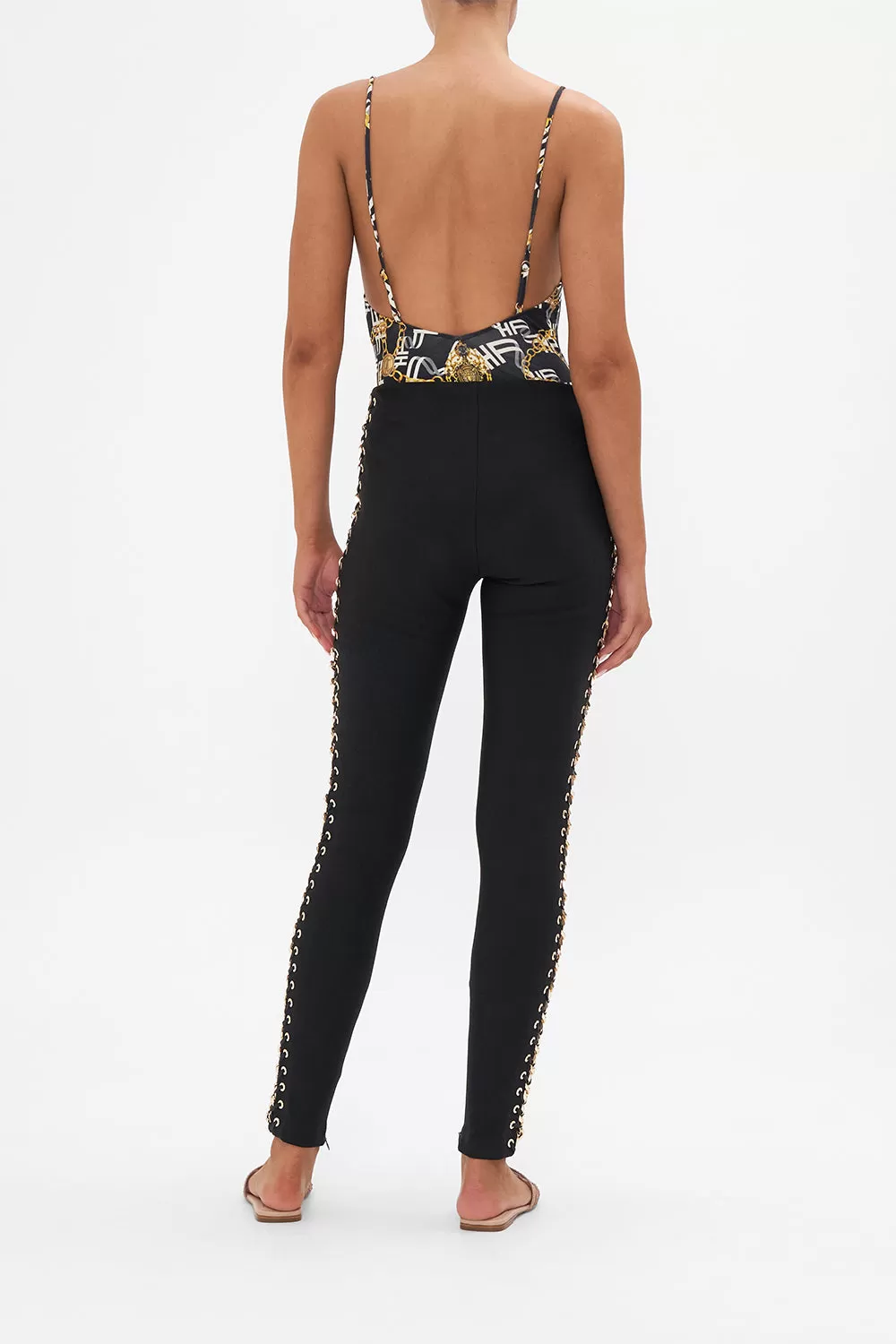 PONTE PANT WITH CHAIN SING MY SONG - Image 2