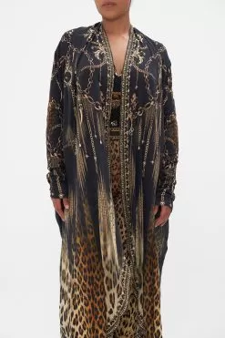 LONG CASUAL JACKET WITH POCKETS JUNGLE DREAMING -Fashion Store CAMILLA 00022188 LONG CASUAL JACKET WITH POCKETS JUNGLE DREAMING 4