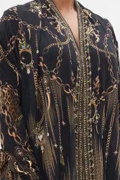 LONG CASUAL JACKET WITH POCKETS JUNGLE DREAMING -Fashion Store CAMILLA 00022188 LONG CASUAL JACKET WITH POCKETS JUNGLE DREAMING 5