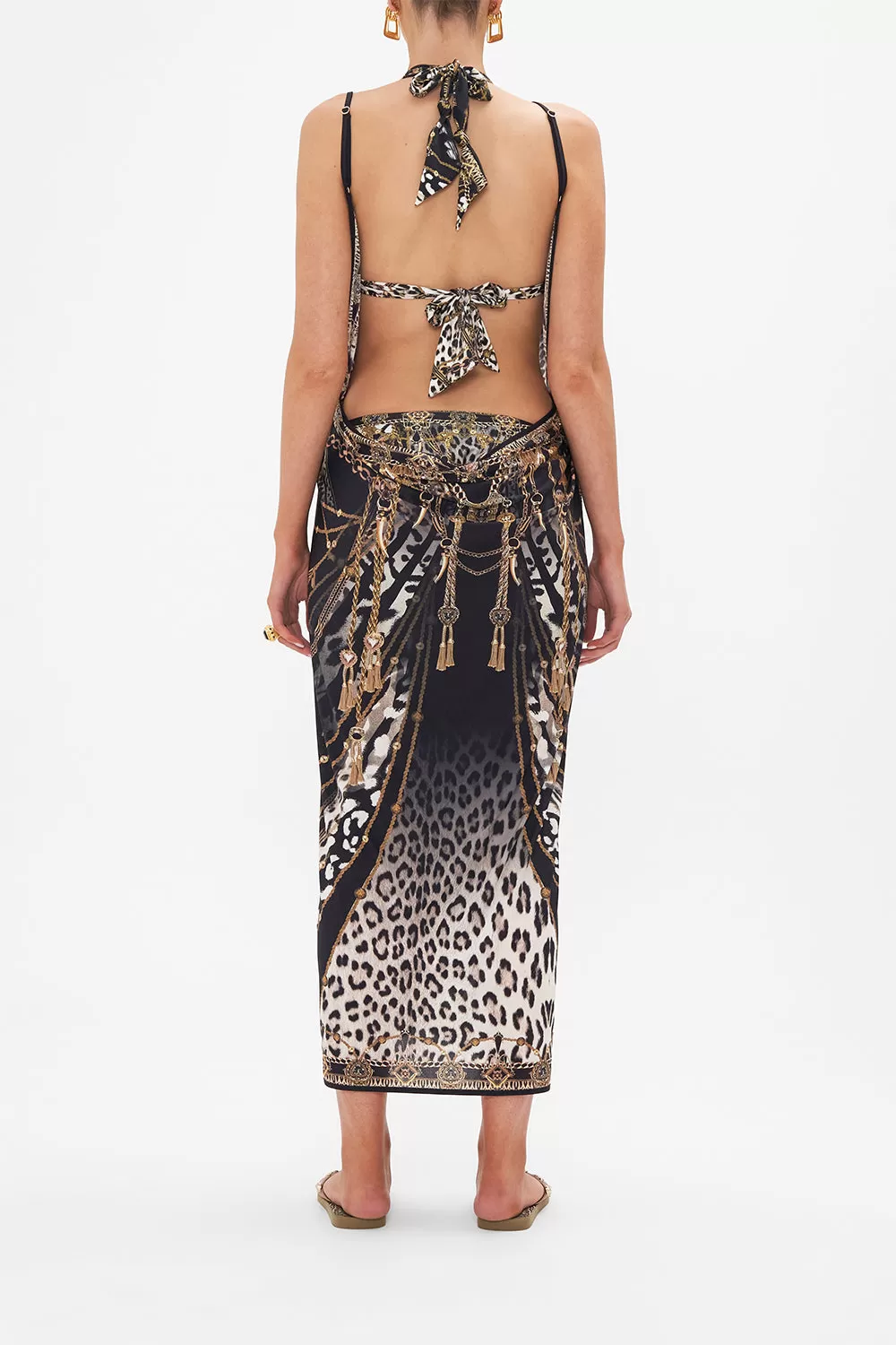 SARONG WITH STRAPS AND TRIM DETAIL UNTAMED ROYALTY 4 SARONG WITH STRAPS AND TRIM DETAIL UNTAMED ROYALTY - Image 2