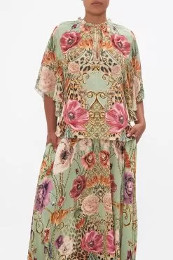 RUFFLE SLEEVE BLOUSE GROW AND GLOW -Fashion Store CAMILLA 00022336 RUFFLE SLEEVE BLOUSE GROW AND GLOW 4