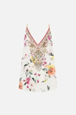 V NECK CAMI DESTINY CALLING -Fashion Store CAMILLA 00022400 V NECK CAMI DESTINY CALLING GHOST