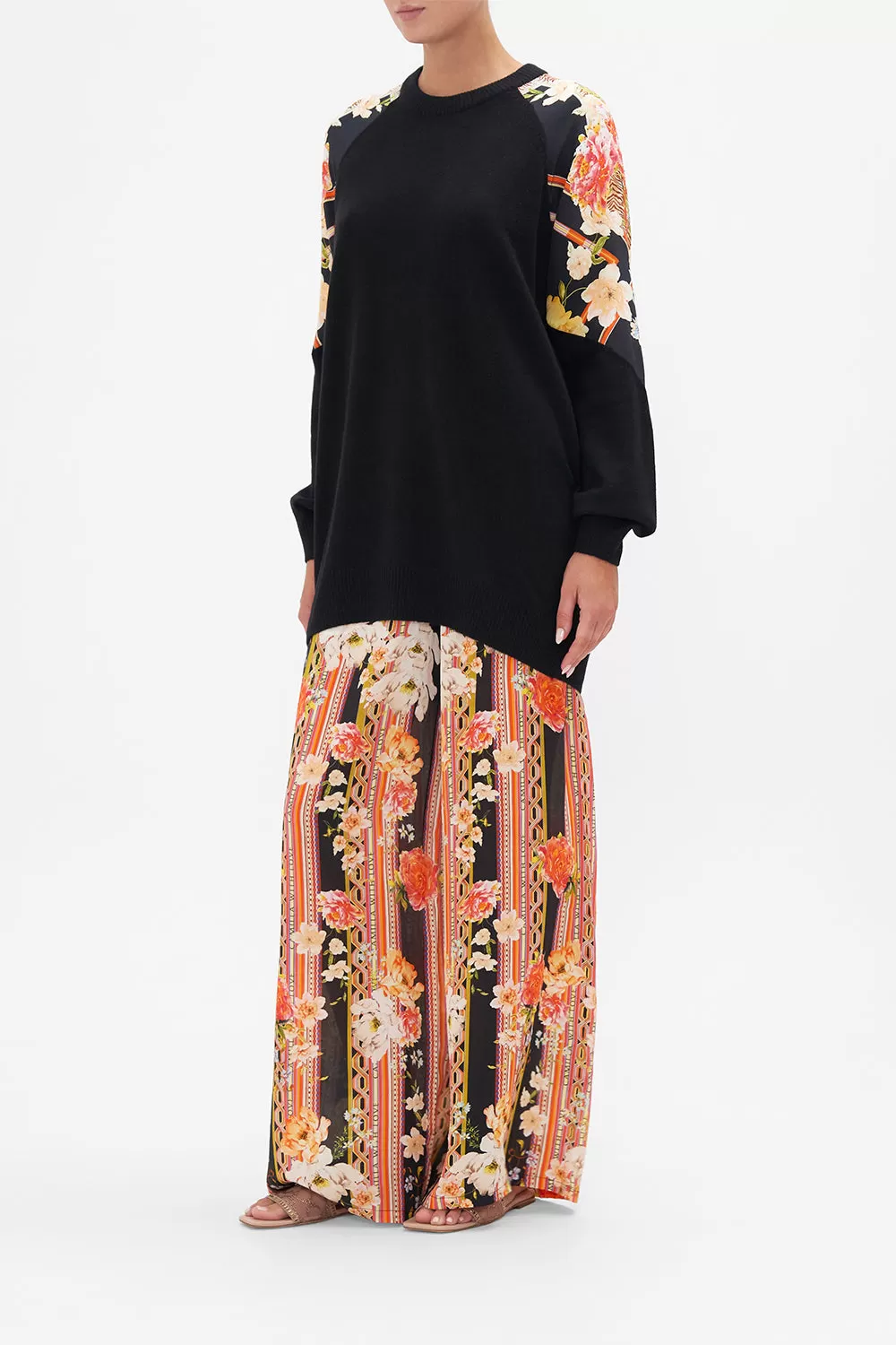 WOOL CASHMERE BLEND SPLICED SHOULDER JUMPER SECRET HISTORY 4 WOOL CASHMERE BLEND SPLICED SHOULDER JUMPER SECRET HISTORY - Image 2