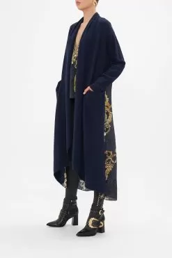 KNITTED CASUAL JACKET WITH SILK BACK MOONLIGHT MELODIES -Fashion Store CAMILLA 00022663 MOONLIGHTMELODIES KNITTEDCASUALJACKETW SILKBACK 2