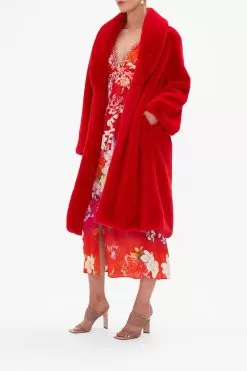 LONG TEDDY COAT KISS AND TELL -Fashion Store CAMILLA 00022717 LONG TEDDY COAT KISS AND TELL 2