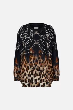OVERSIZED SWEATER JUNGLE DREAMING -Fashion Store CAMILLA 00022758 OVERSIZED SWEATER JUNGLE DREAMING GHOST