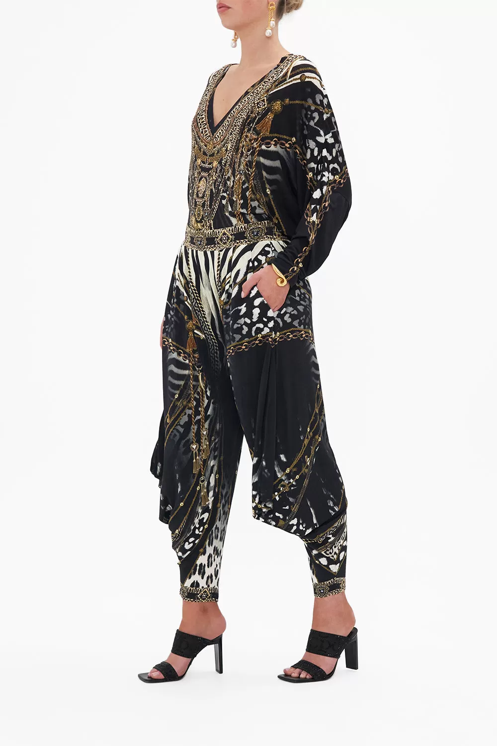 JERSEY DRAPE PANT WITH POCKET UNTAMED ROYALTY - Image 4