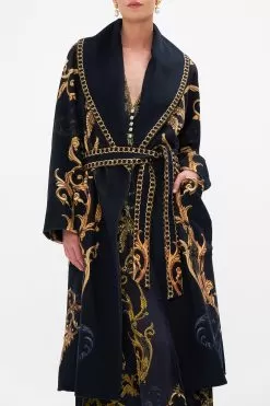 SHAWL COLLAR COAT MOONLIGHT MELODIES -Fashion Store CAMILLA 00022990 SHAWL COLLAR COAT MOONLIGHT MELODIES 1