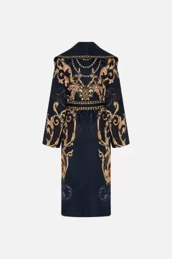 SHAWL COLLAR COAT MOONLIGHT MELODIES -Fashion Store CAMILLA 00022990 SHAWL COLLAR COAT MOONLIGHT MELODIES GHOST 2