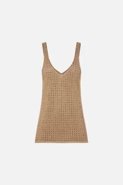 KNIT CAMI RAVIN RAVEN -Fashion Store CAMILLA 00023310 KNIT CAMI RAVIN RAVEN GHOST 1