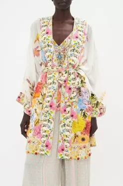 KIMONO WITH TIE BELT SUNLIGHT SYMPHONY -Fashion Store CAMILLA 00023435 KIMONO WITH TIE BELT SUNLIGHT SYMPHONY 4