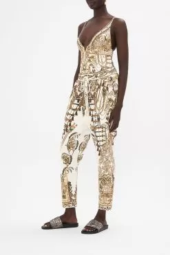 RIB WAIST RELAXED PANT ROAD TO RICHESSE -Fashion Store CAMILLA 00023459 RIB WAIST RELAXED PANT ROAD TO RICHESSE 2