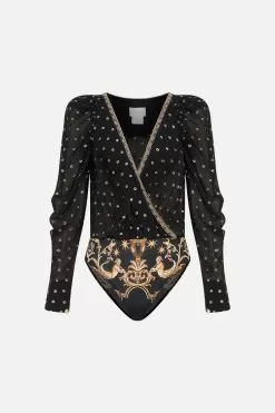 PUFF SLEEVE BODY SUIT DUOMO DYNASTY 11 PUFF SLEEVE BODY SUIT DUOMO DYNASTY -Fashion Store CAMILLA 00023524 PUFFSLEEVEBODYSUIT DUOMODYNASTY GHOST 1