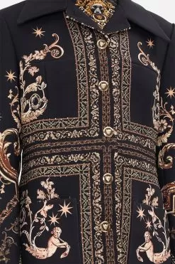 LONG BUTTON FRONT COAT DUOMO DYNASTY -Fashion Store CAMILLA 00023526 LONG BUTTON FRONT COAT DUOMO DYNASTY 5