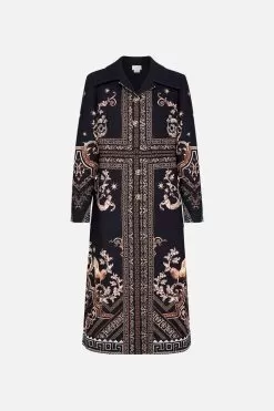 LONG BUTTON FRONT COAT DUOMO DYNASTY -Fashion Store CAMILLA 00023526 LONG BUTTON FRONT COAT DUOMO DYNASTY GHOST 58373919 d90c 4218 b118 9681892e11a8