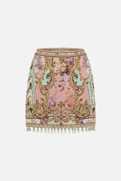 MINI SKIRT LETTERS FROM THE PINK ROOM -Fashion Store CAMILLA 00023566 MINI SKIRT LETTERS FROM THE PINK ROOM GHOST 1