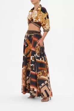 SKIRT WITH SHAPED SEAM FEELING FRESCO -Fashion Store CAMILLA 00023614 FEELINGFRESCO SKIRTWITHSHAPEDSEAM 2