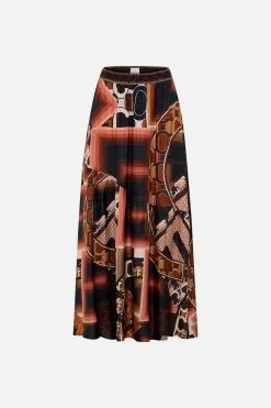 SKIRT WITH SHAPED SEAM FEELING FRESCO -Fashion Store CAMILLA 00023614 SKIRTWITHSHAPEDSEAM FEELINGFRESCO GHOST 2