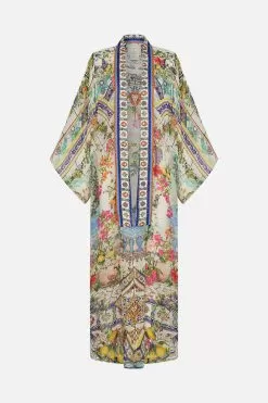 KIMONO LAYER WITH COLLAR AMALFI AMORE -Fashion Store CAMILLA 00023702 KIMONO LAYER W COLLAR AMALFI AMORE GHOST 1