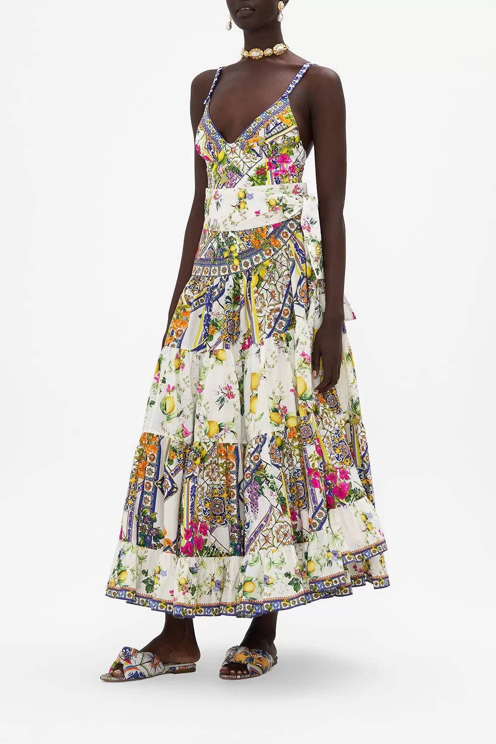 WRAP SKIRT WITH GATHERED PANELS CATERINA SPRITZ 6 WRAP SKIRT WITH GATHERED PANELS CATERINA SPRITZ - Image 4